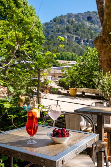 Terrasse, Hôtel 3 étoiles Luberon, Hôtel du Poète 